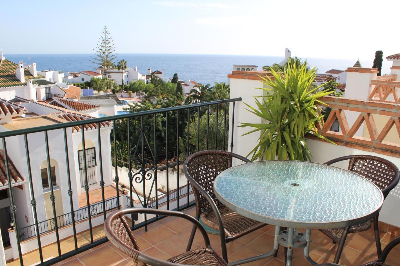 Playa Burriana, Tva Terasser, Havsutsikt, Pool Nerja Exteriér fotografie